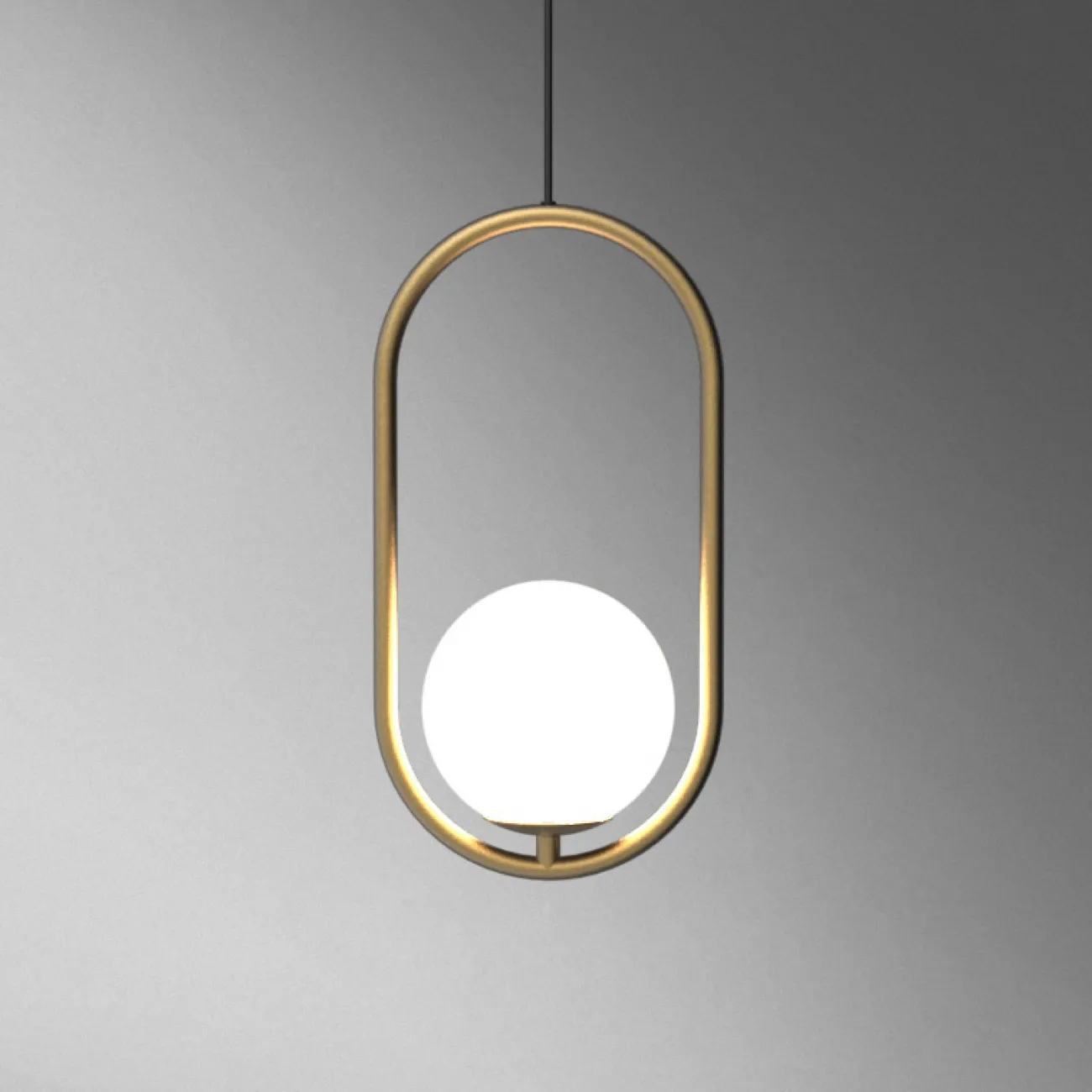 Подвесной светильник Matthew McCormick hoop 40 Chrome MILA Pendant от ImperiumLoft