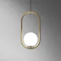 Подвесной светильник Matthew McCormick hoop 40 Black MILA Pendant от ImperiumLoft