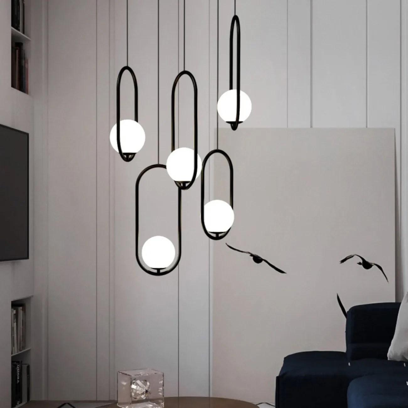 Подвесной светильник Matthew McCormick hoop 50 Chrome MILA Pendant от ImperiumLoft