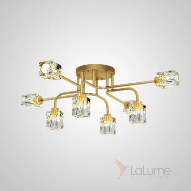 Потолочная люстра MICHAL L8 Brass от ImperiumLoft