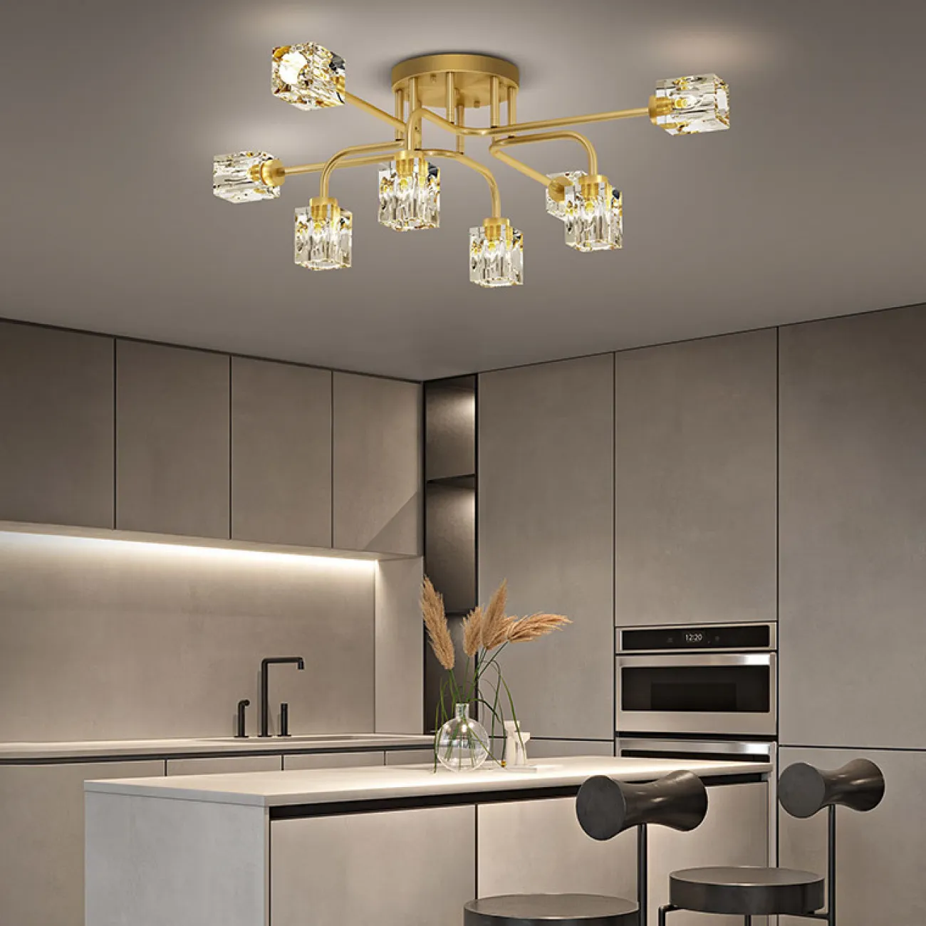 Потолочная люстра MICHAL L4 Brass от ImperiumLoft