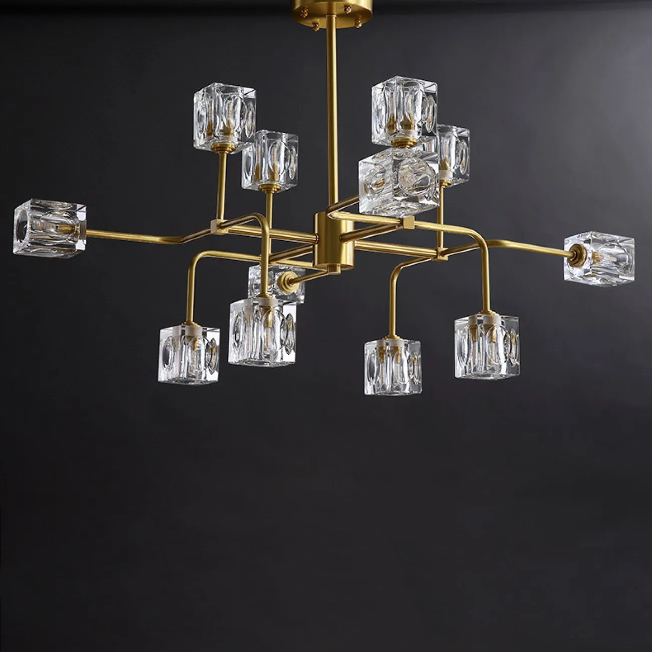 Потолочная люстра MICHAL L4 Brass от ImperiumLoft Потолочная люстра MICHAL L4 Brass от ImperiumLoft