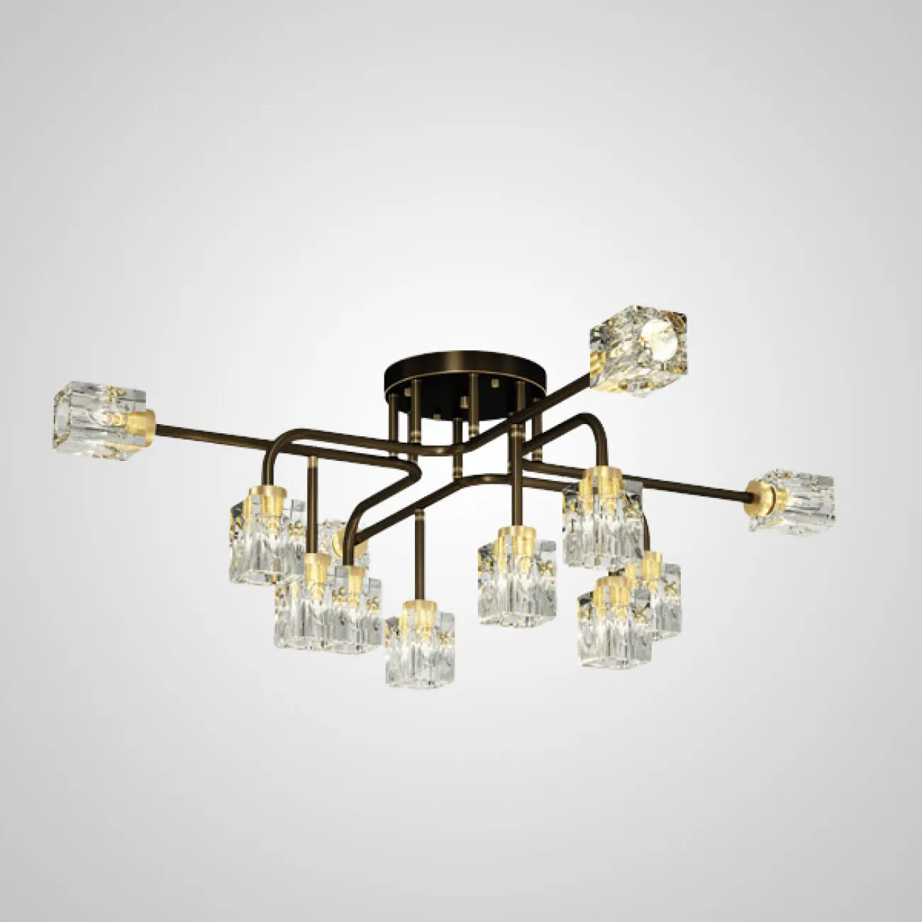 Потолочная люстра MICHAL L4 Brass от ImperiumLoft