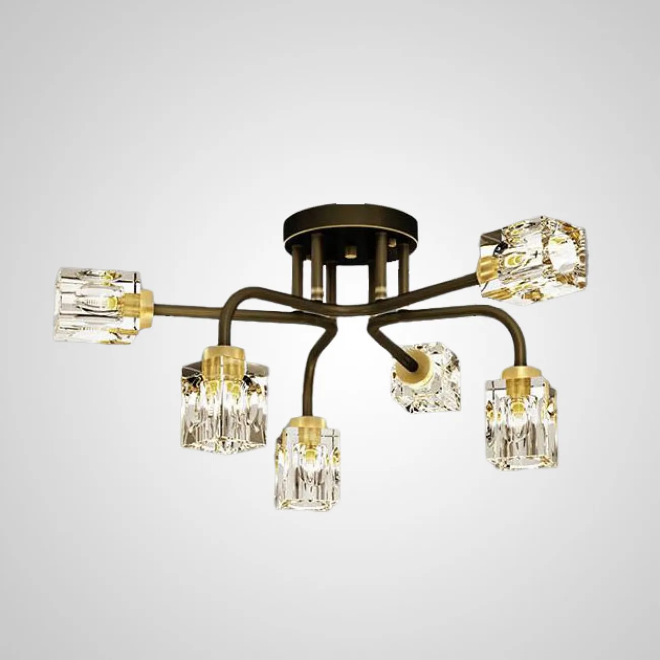 Потолочная люстра MICHAL L4 Brass от ImperiumLoft