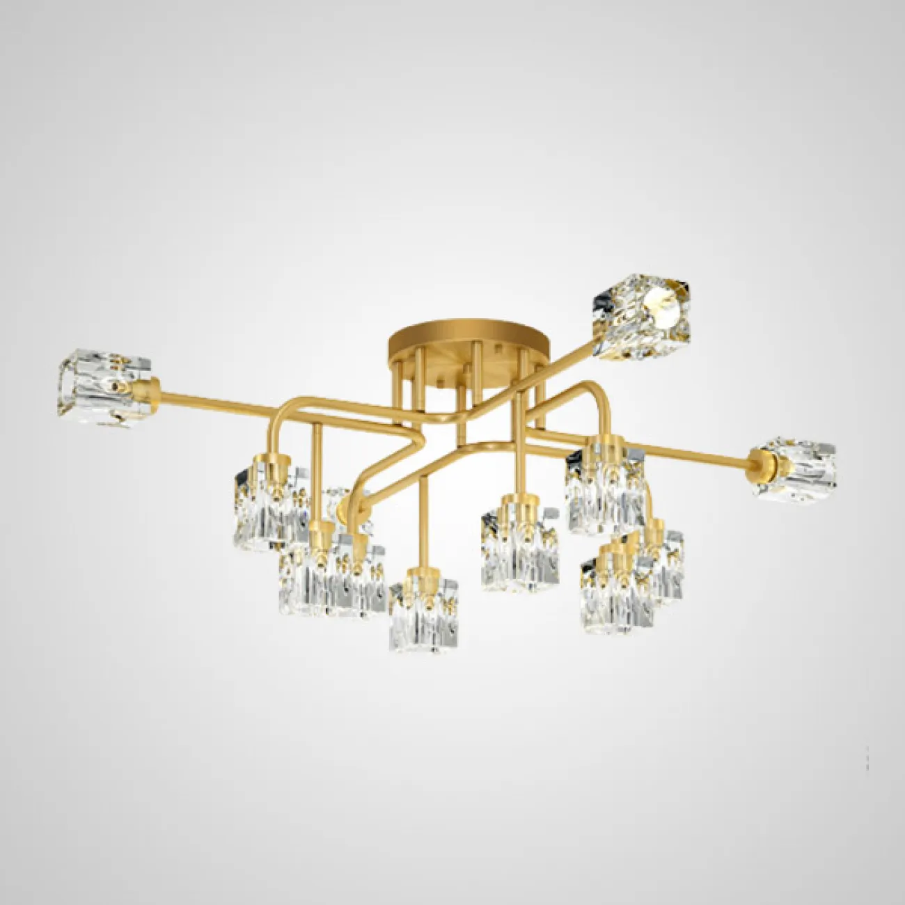 Потолочная люстра MICHAL L4 Brass от ImperiumLoft