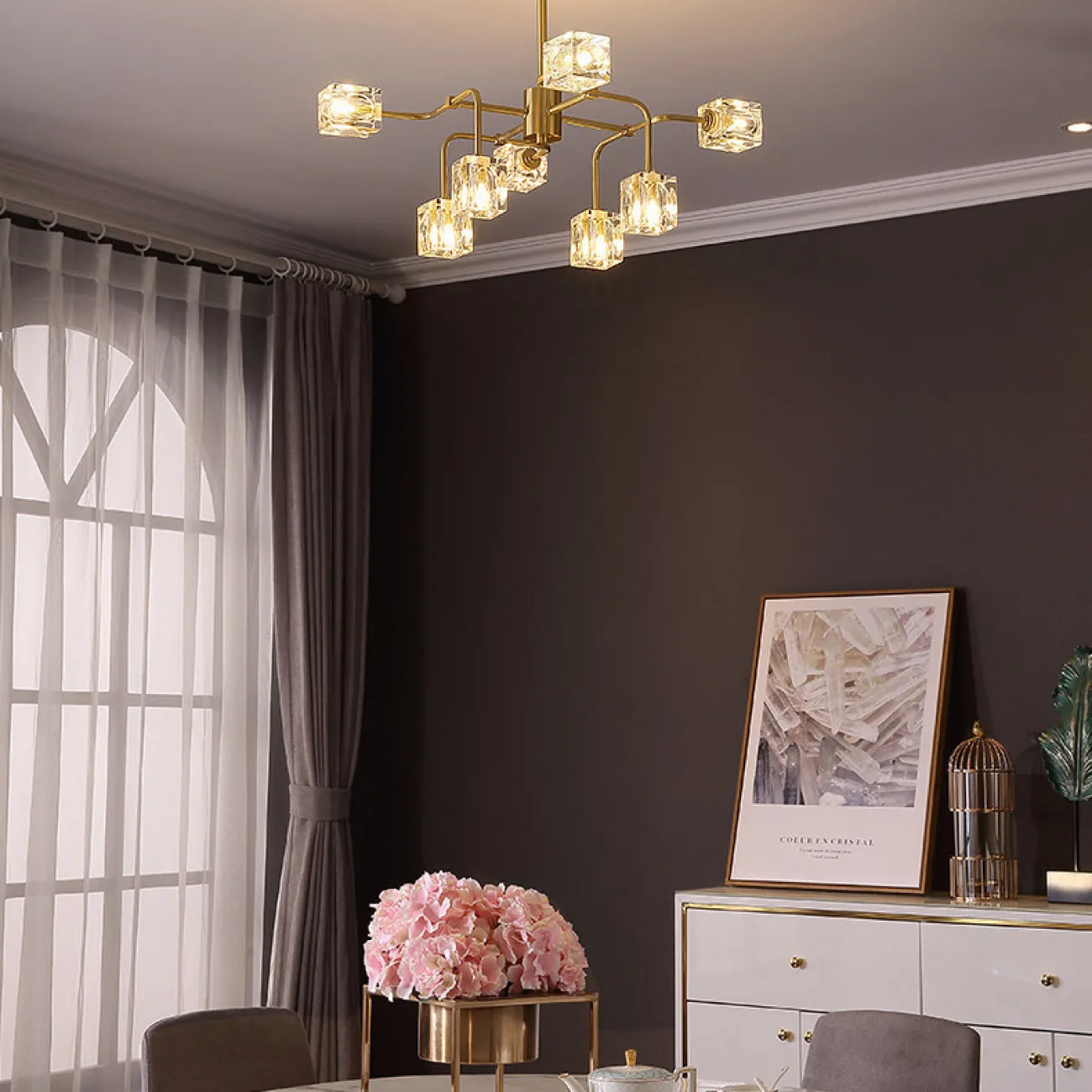 Потолочная люстра MICHAL L4 Brass от ImperiumLoft