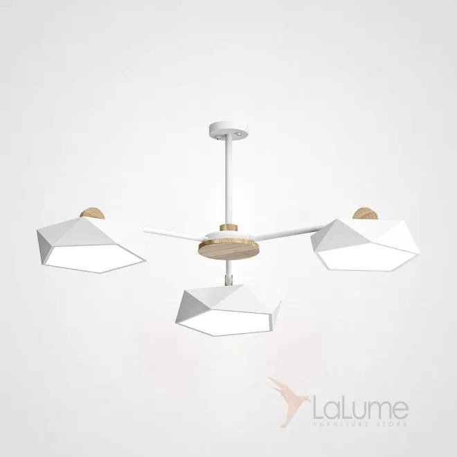 Подвесная люстра GEOMETRIC CH 3 белая от ImperiumLoft Подвесная люстра GEOMETRIC CH 3 белая от ImperiumLoft