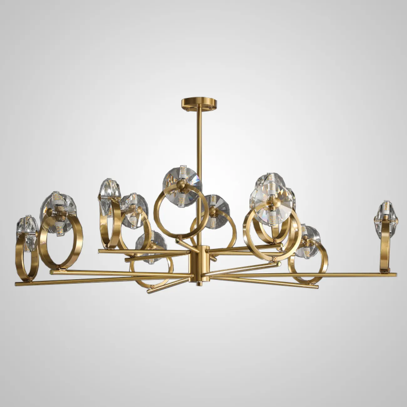 Потолочная люстра ADONICA CH B L12 от ImperiumLoft