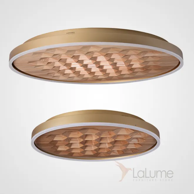 Потолочный светильник HONEY D60 Gold/Light wood от ImperiumLoft