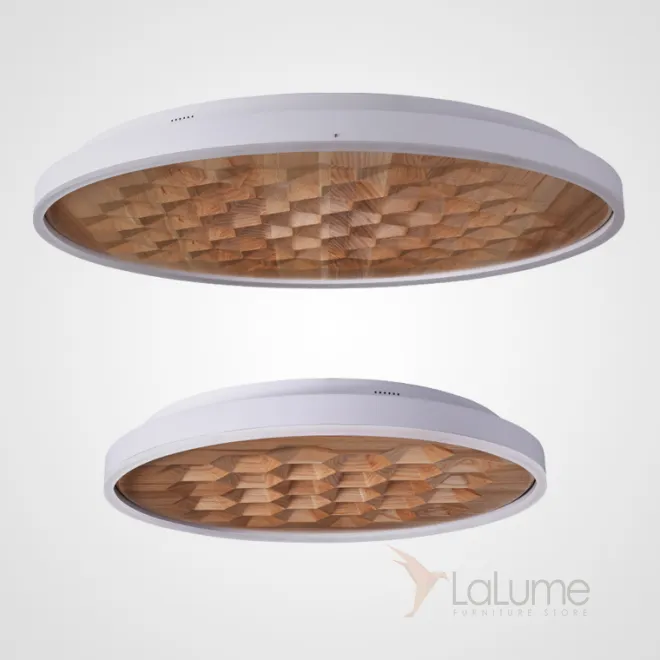 Потолочный светильник HONEY D60 White/Light wood