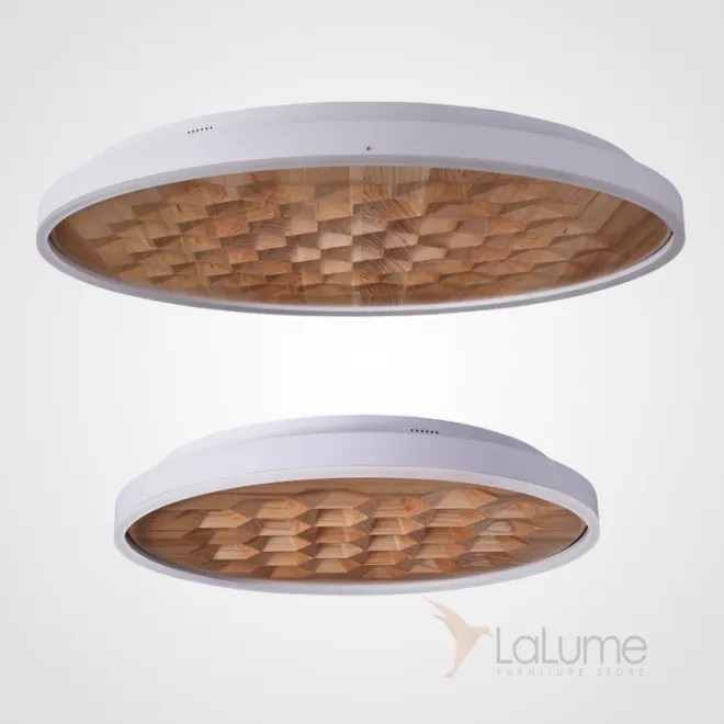 Потолочный светильник HONEY D80 White/Light wood от ImperiumLoft