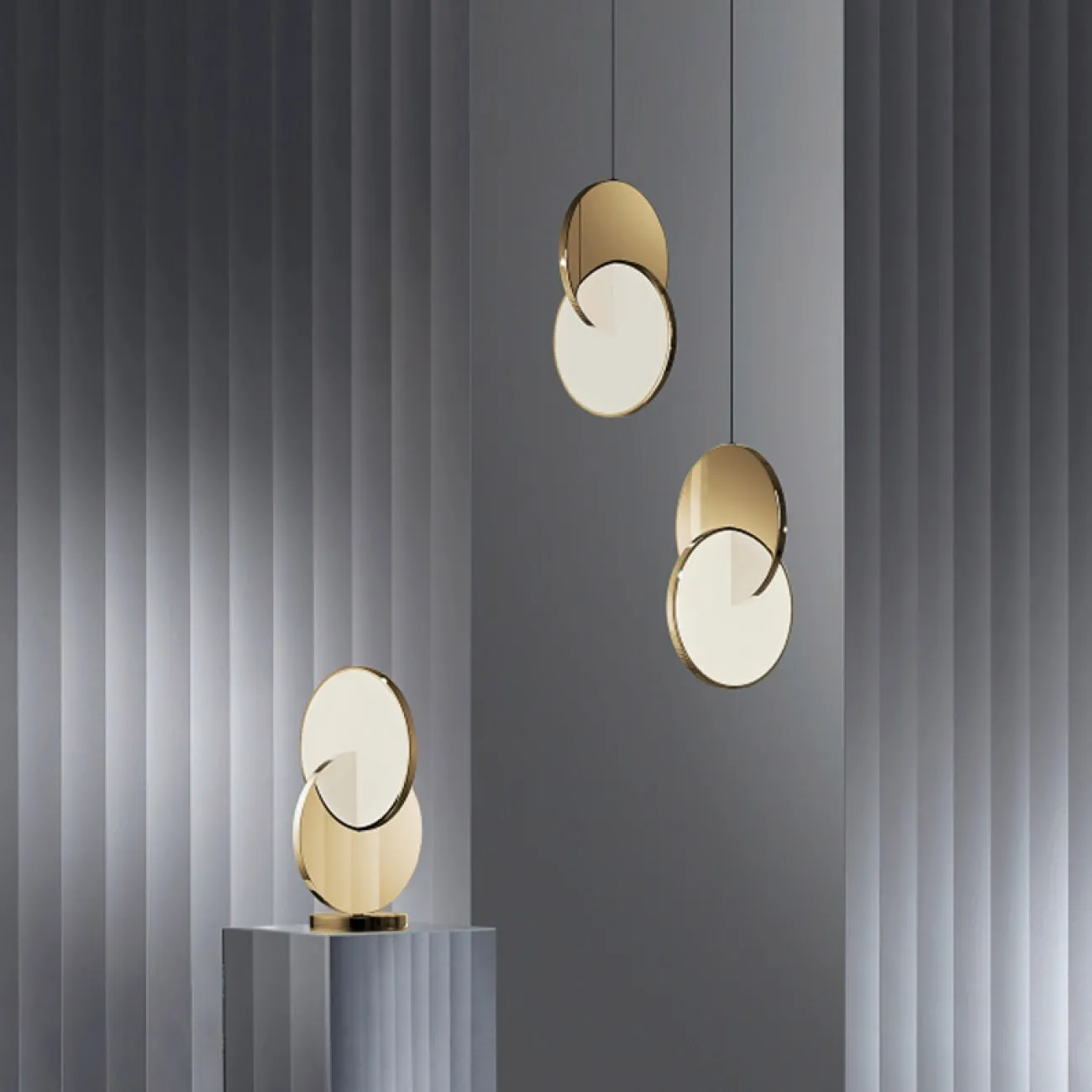 Подвесной светильник ECLIPSE PENDANT LIGHT by broom Gold от ImperiumLoft