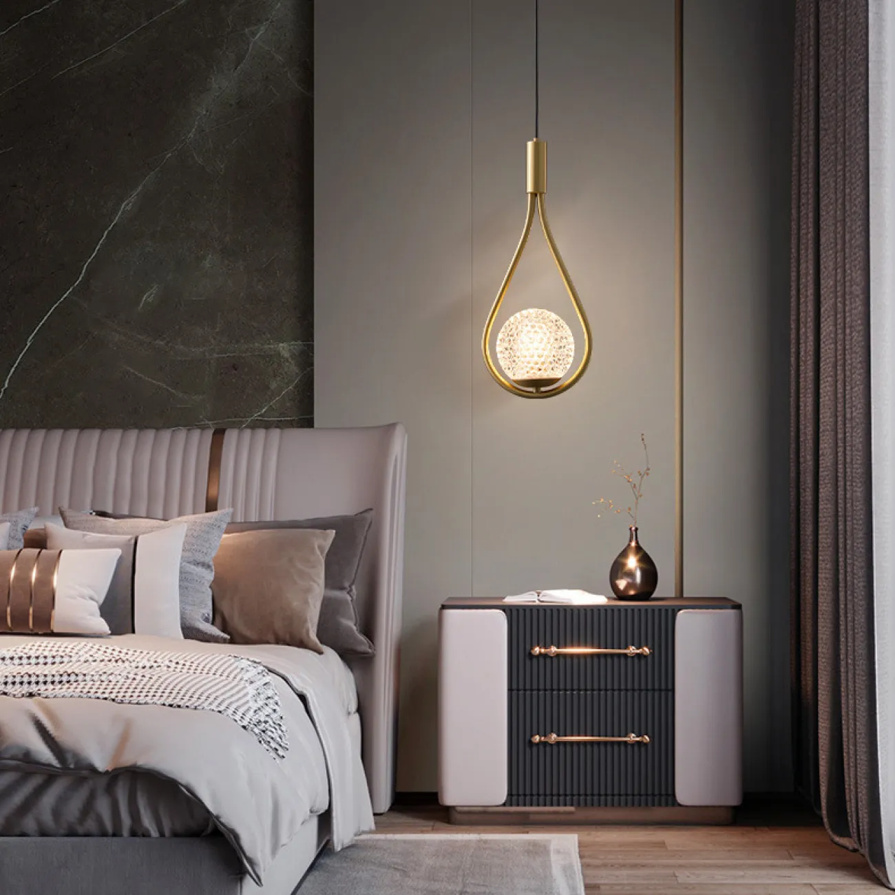 Подвесной светильник HOOP DROP LUX от ImperiumLoft