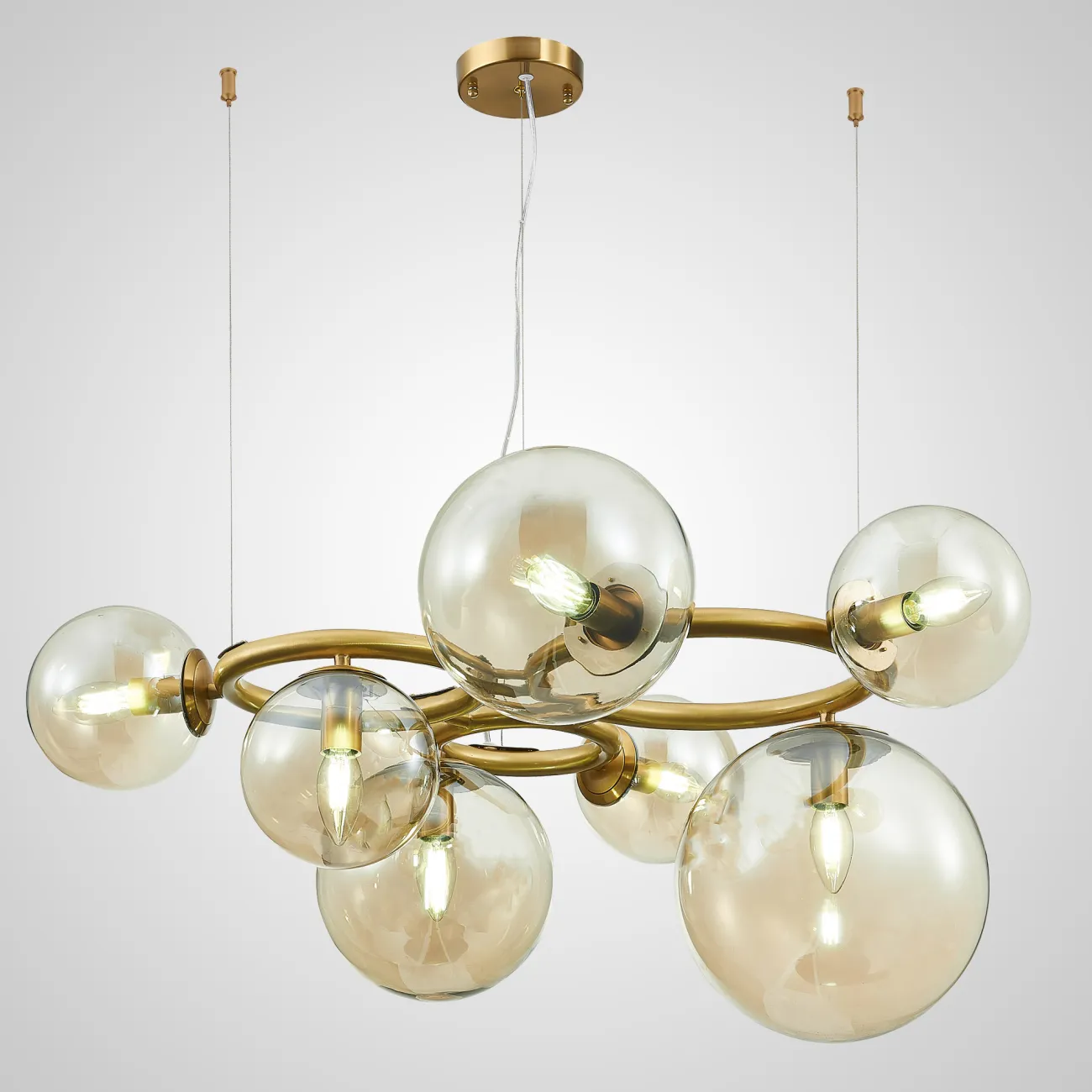 Подвестная люстра POLDI AMBER D60 от ImperiumLoft