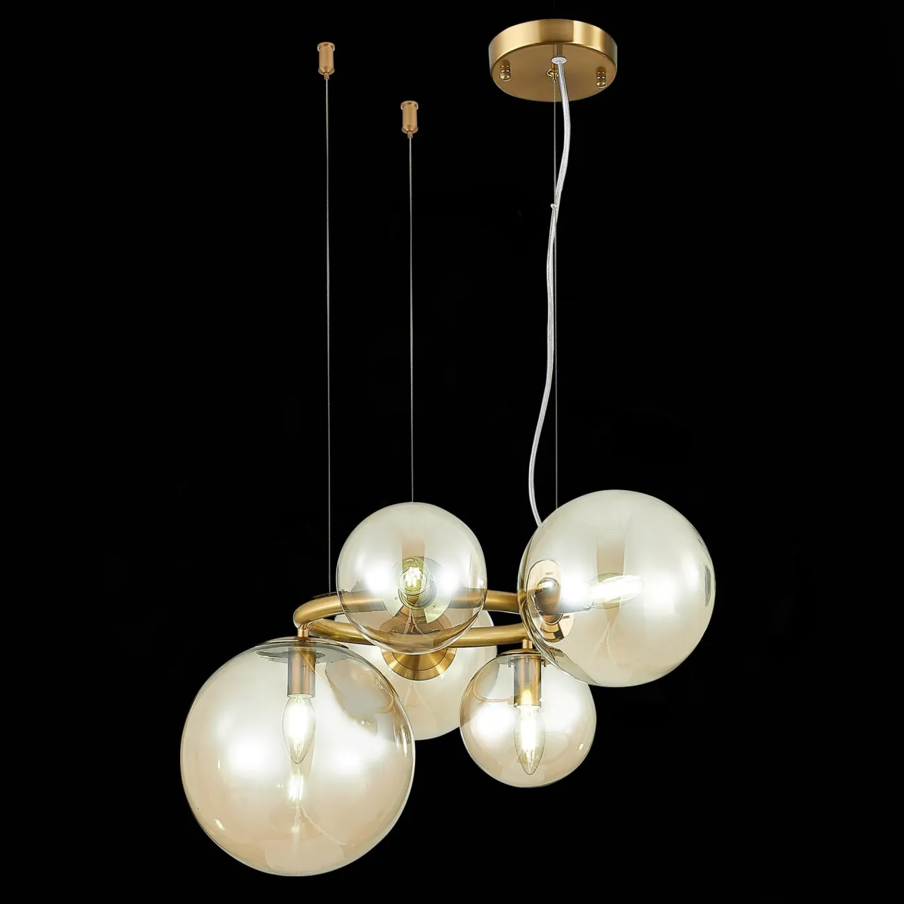 Подвестная люстра POLDI AMBER D60 от ImperiumLoft