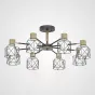 Потолочная люстра CORF B3 Black 8 lamps от ImperiumLoft