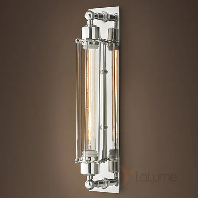 Бра RH Loft Industrial Edison EDISON Cage Polished Nickel от LaLume