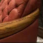 Роскошное кожаное кресло из массива дерева KASKOM 37299-29