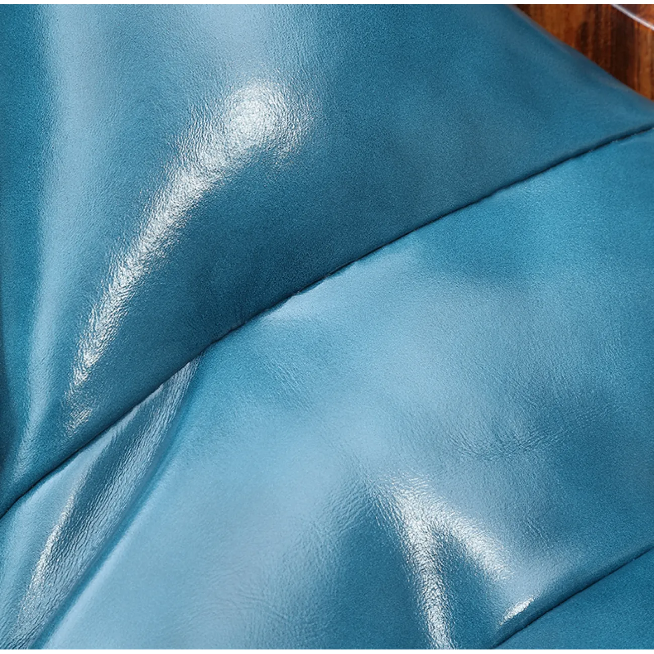 Кожаное кресло для отдыха из массива дерева KASKOM 37301-29