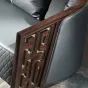  Кожаный диван из массива дерева KASKOM 37303-29