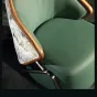 Оригинальное кожаное кресло для отдыха из цельного дерева KASKOM 37306-29