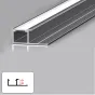 Профиль торцевой под LED ленту для панелей 6 мм серый 6015-88 от LaLume
