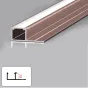 Профиль торцевой под LED ленту для панелей 7 мм розовое золото 6010-88 от LaLume