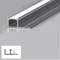 Профиль торцевой под LED ленту для панелей 7 мм серый 6016-88 от LaLume