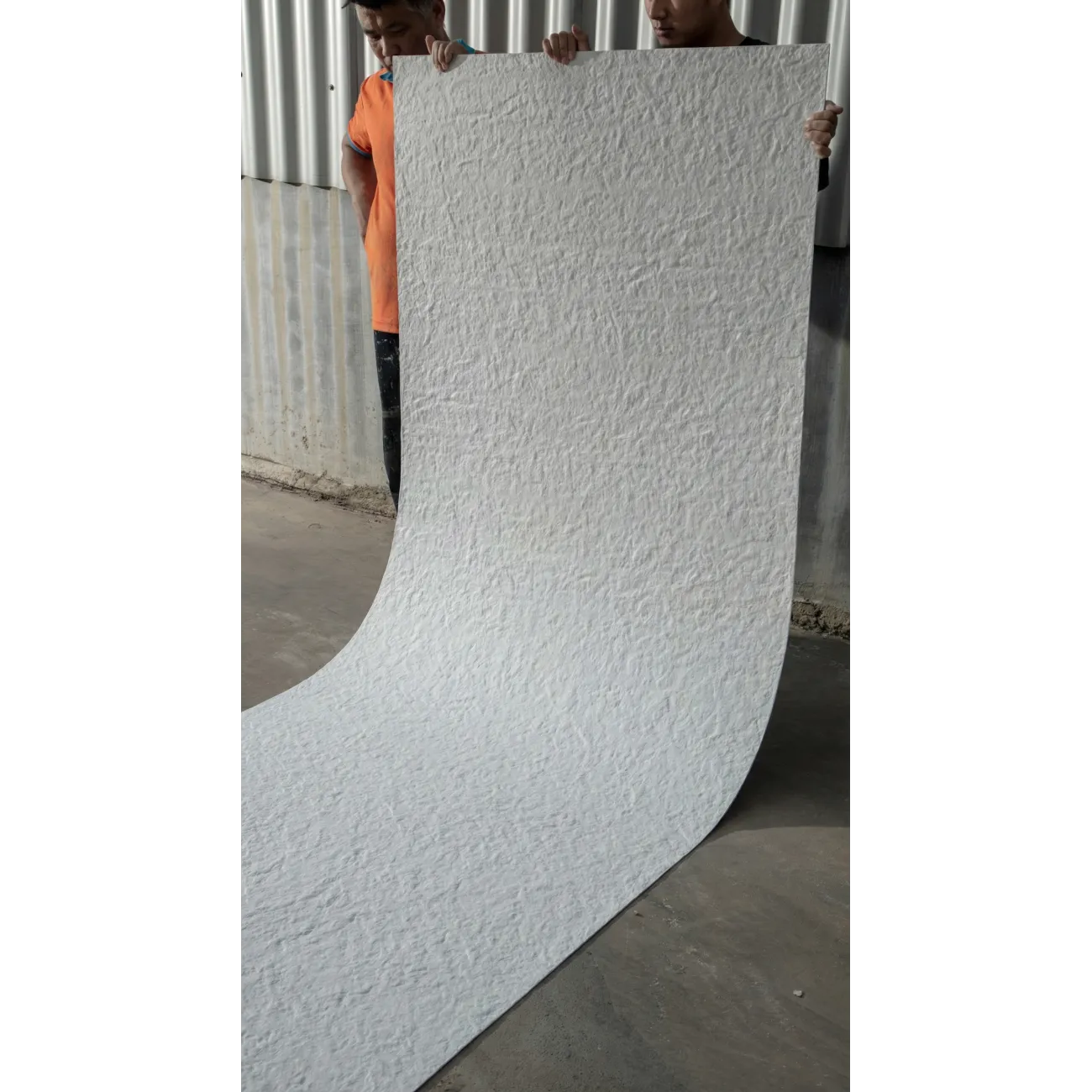 Гибкая керамическая панель KBS-P20263-White Белый 2950-1120-4 мм от LaLume Гибкая керамическая панель KBS-P20263-White Белый 2950-1120-4 мм от LaLume