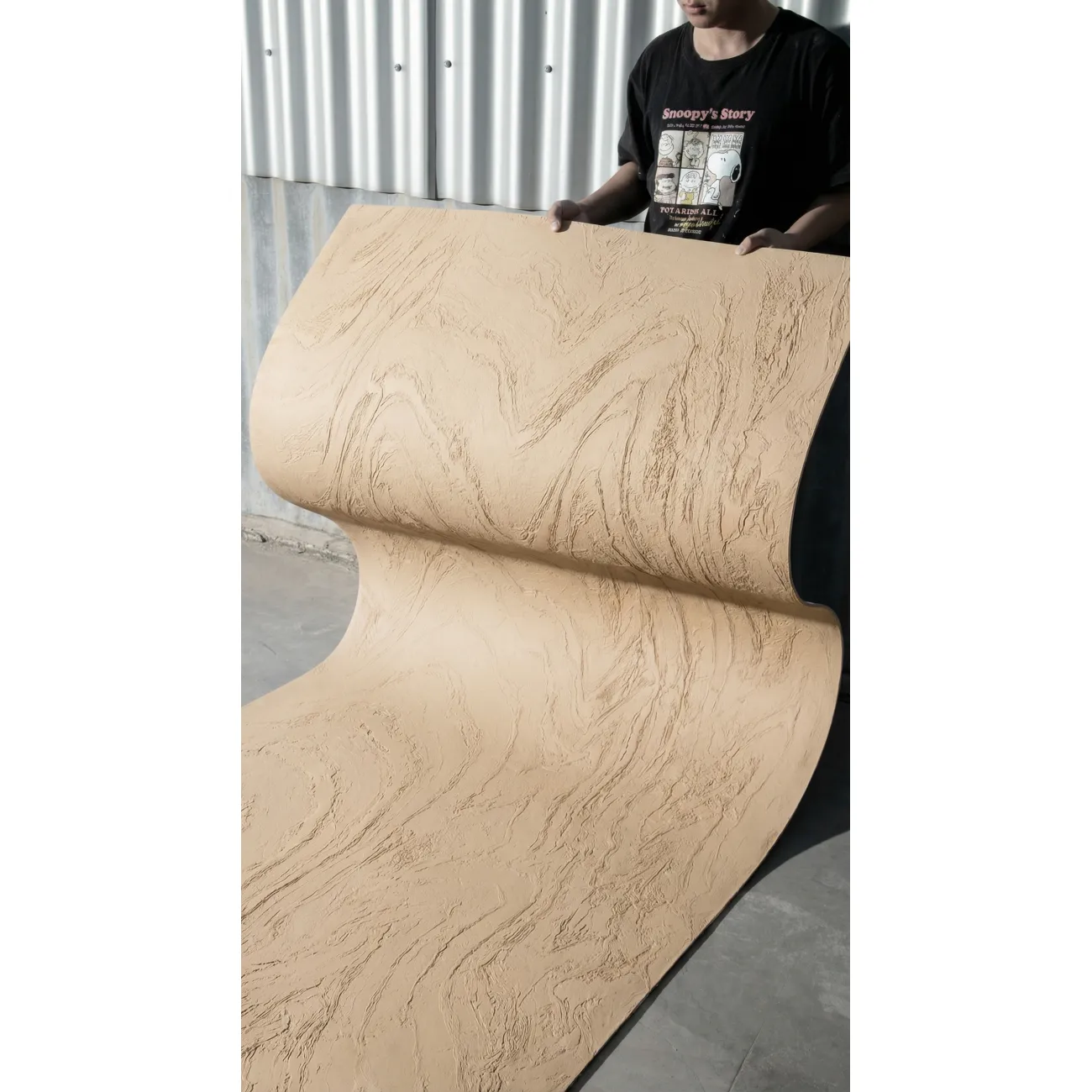 Гибкая керамическая панель KBS-P20268-Beige Бежевый 2800-1200-3 мм от LaLume Гибкая керамическая панель KBS-P20268-Beige Бежевый 2800-1200-3 мм от LaLume