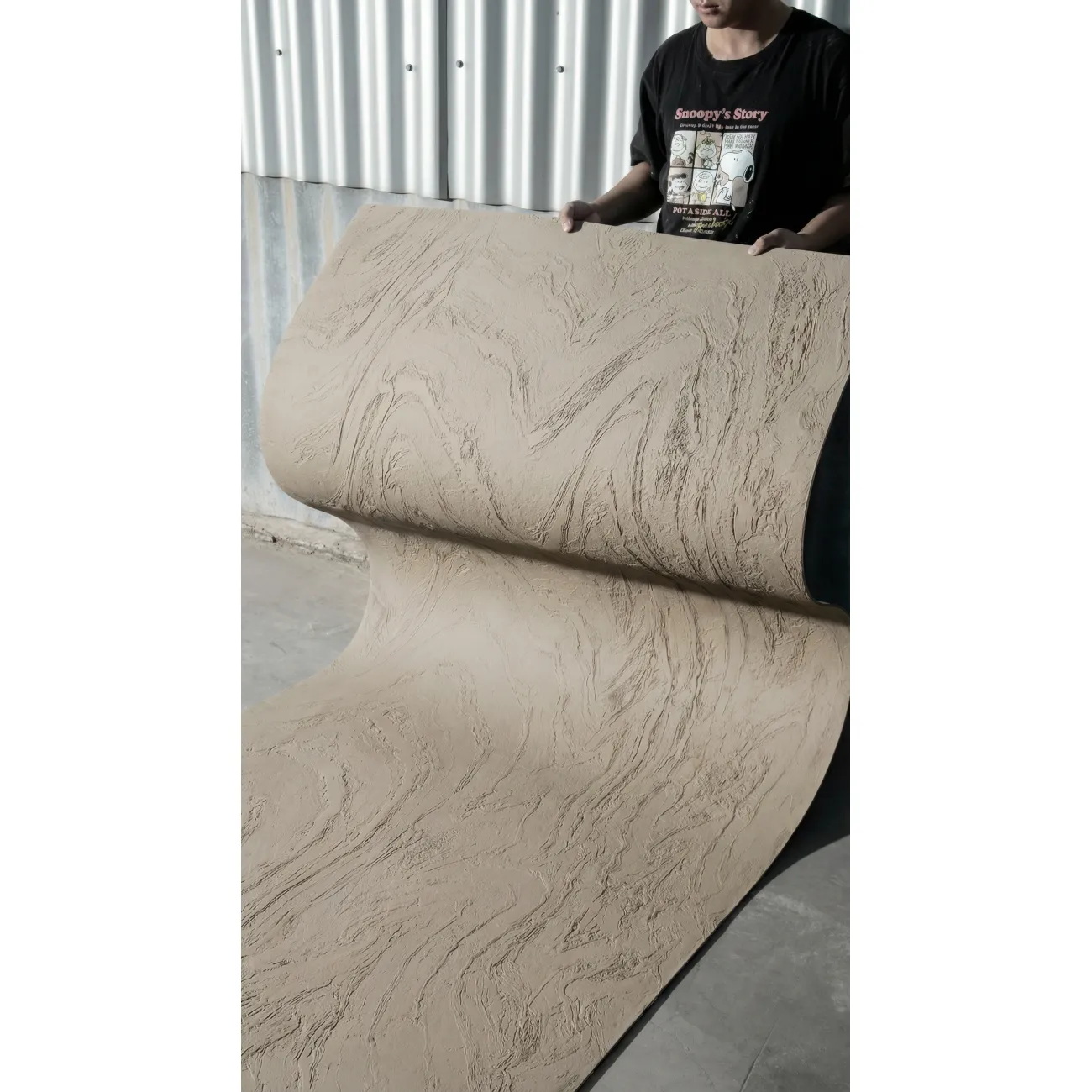 Гибкая керамическая панель KBS-P20268-OffWhite Молочный 2800-1200-3 мм от LaLume