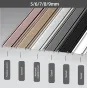 Профиль плинтус напольный алюминиевый для панелей 7 мм черный 5992-88 от LaLume