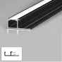 Профиль торцевой под LED ленту для панелей 5 мм черный 6020-88 от LaLume