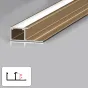 Профиль торцевой под LED ленту для панелей 8 мм латунь 6041-88 от LaLume