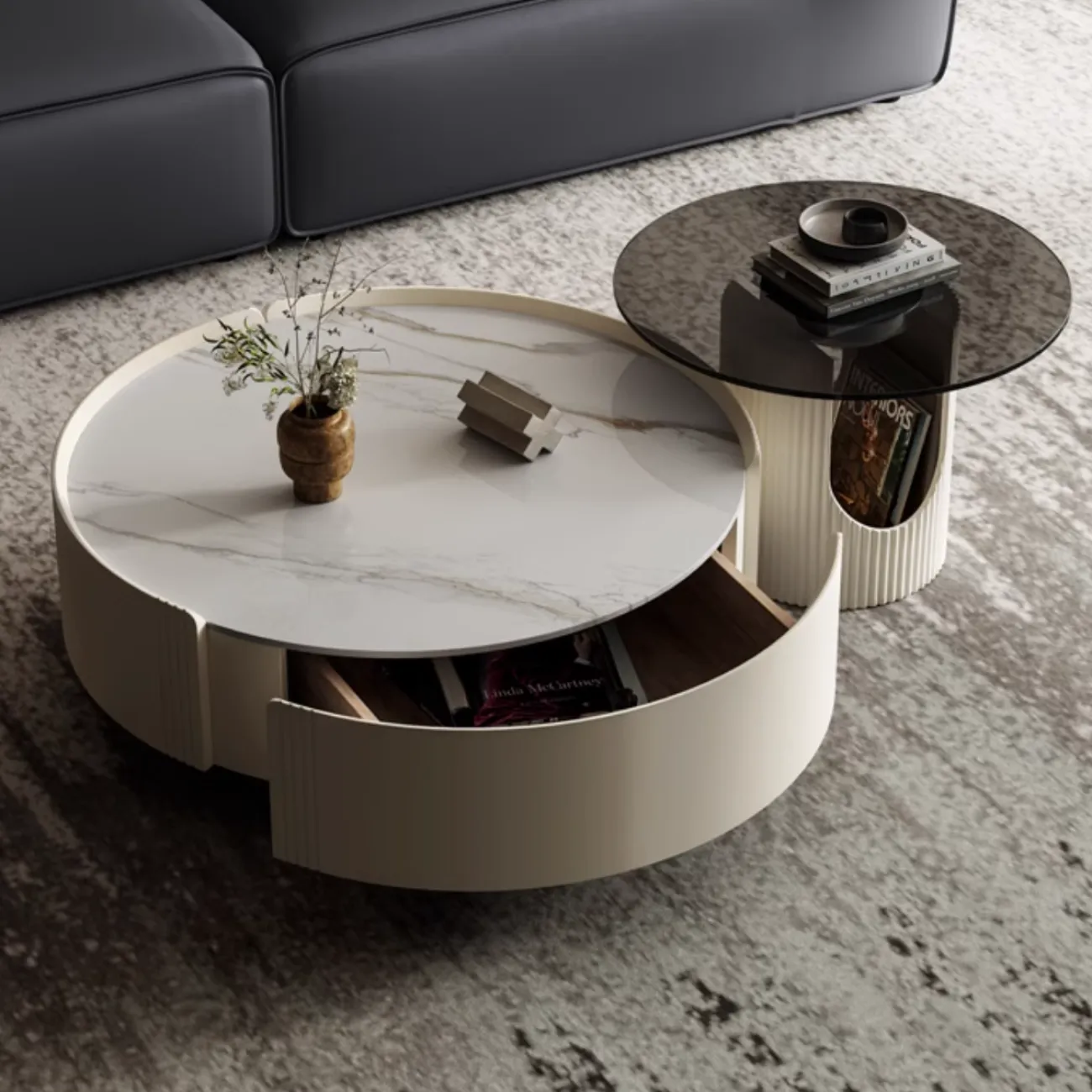 Круглый журнальный столик с KBOOS 35650-29 Круглый журнальный столик с KBOOS 35650-29