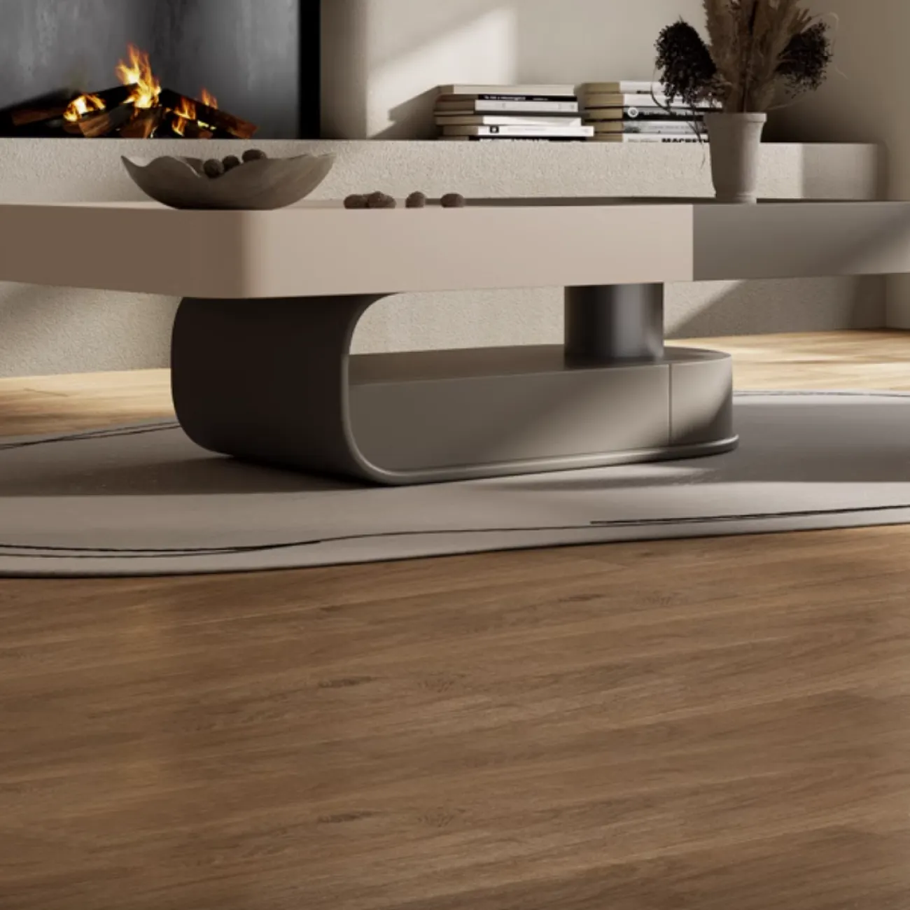 Современный журнальный столик из массива дерева KBOOS 35654-29