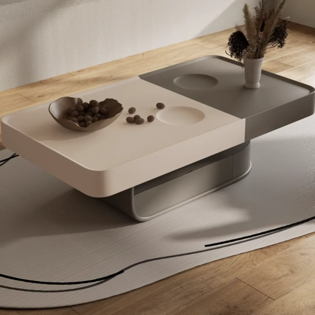 Современный журнальный столик из массива дерева KBOOS 35654-29