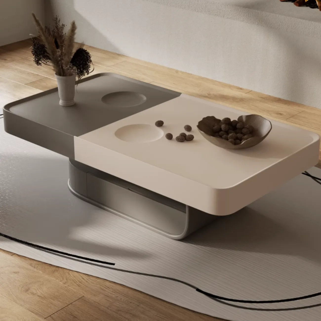 Современный журнальный столик из массива дерева KBOOS 35654-29