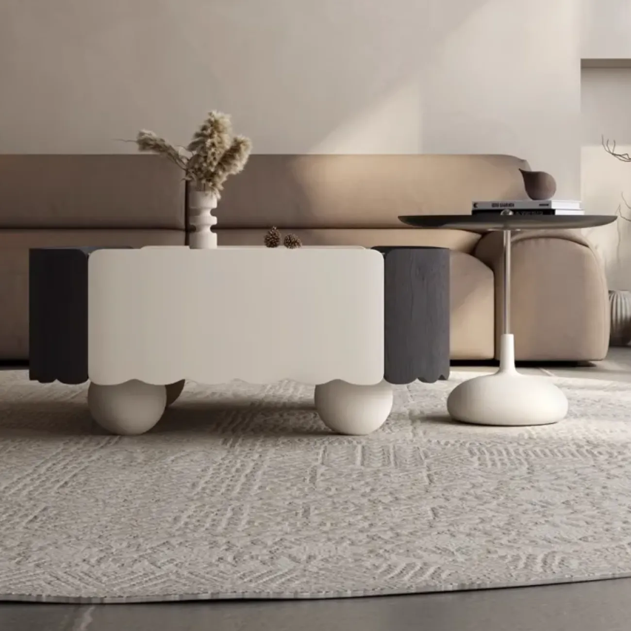 Дизайнерский журнальный столик в стиле ваби-саби KBOOS 35662-29