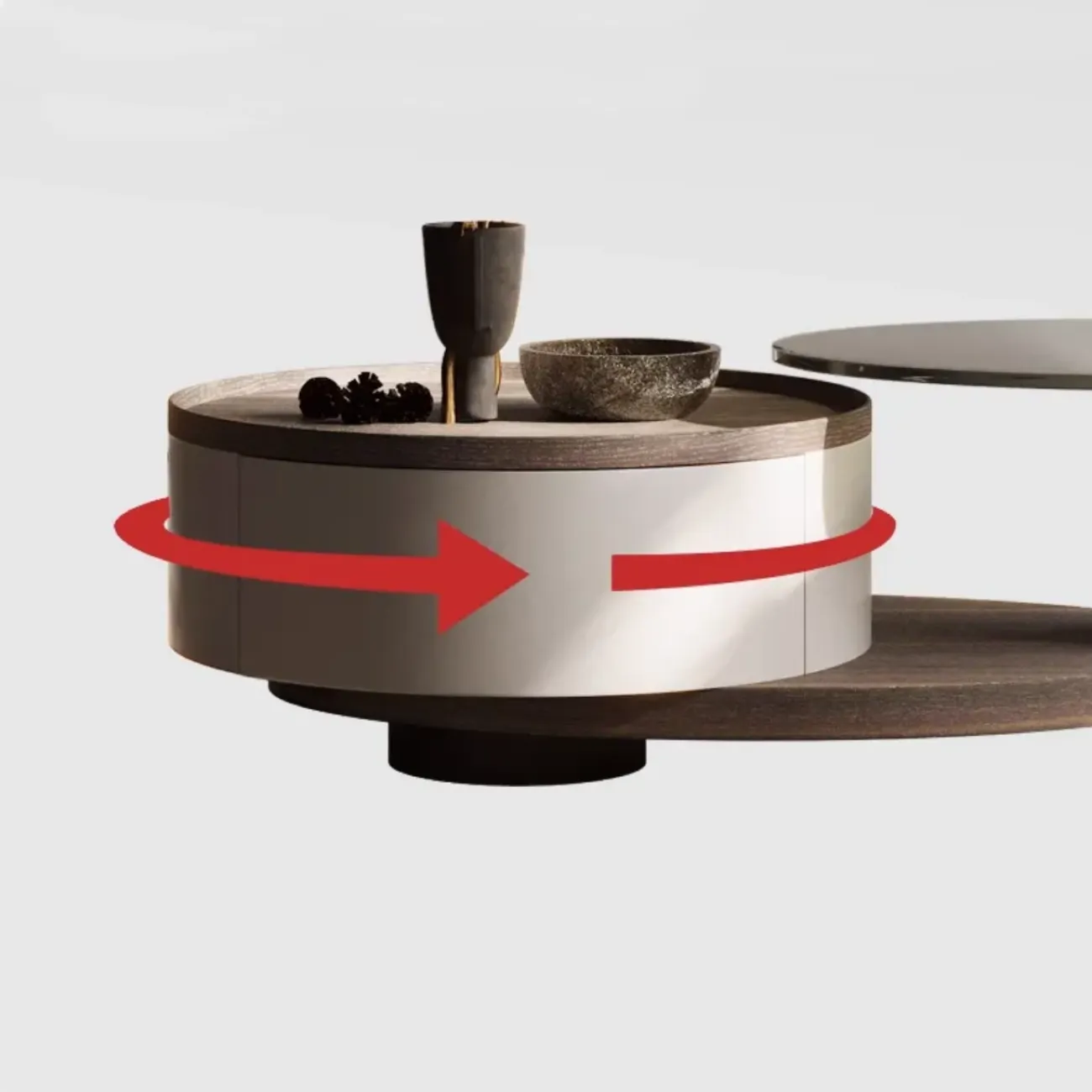 Круглый журнальный столик из закаленного стекла KBOOS 35666-29 Круглый журнальный столик из закаленного стекла KBOOS 35666-29