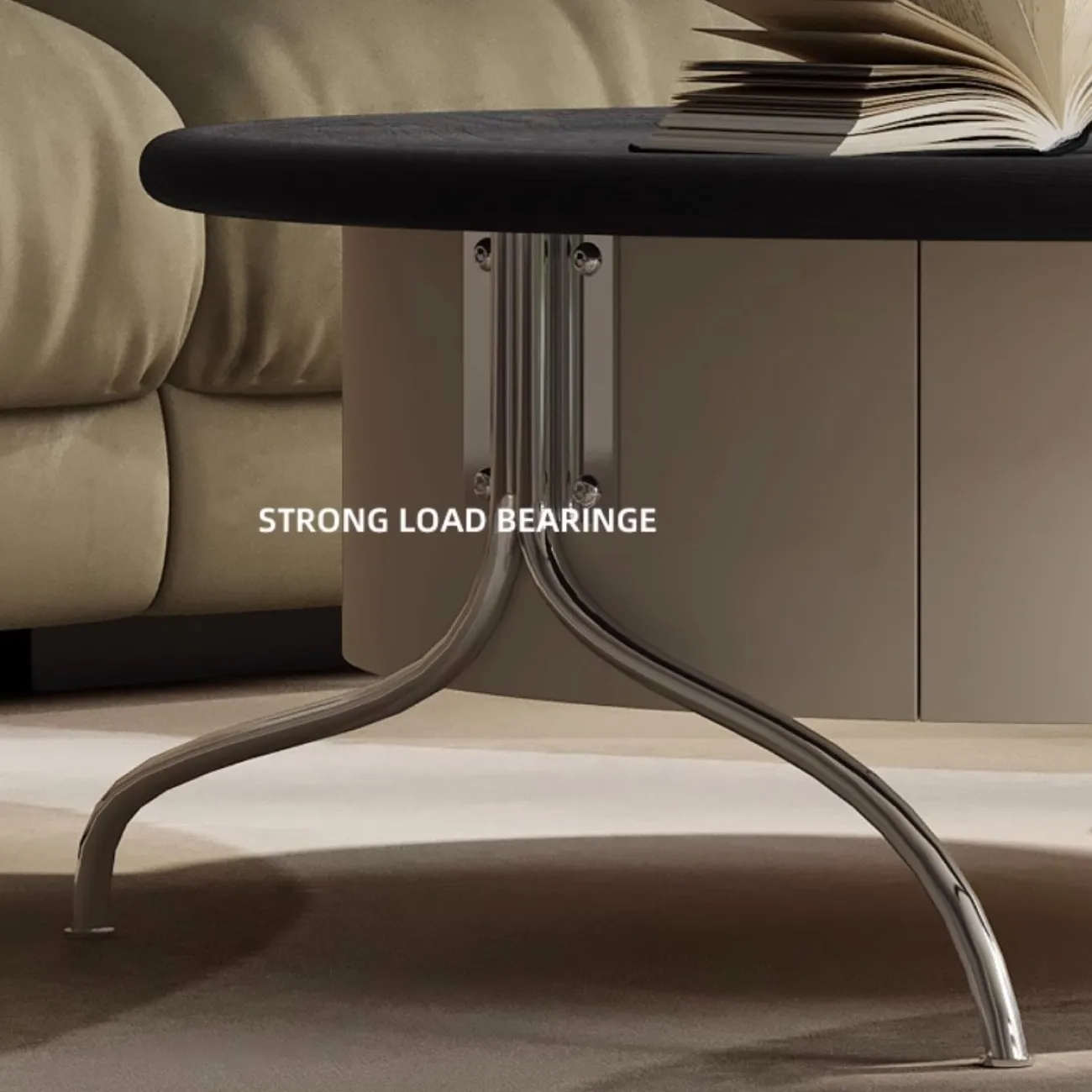 Роскошный круглый журнальный столик из массива дерева KBOOS 35770-29 Роскошный круглый журнальный столик из массива дерева KBOOS 35770-29