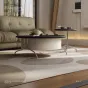 Роскошный круглый журнальный столик из массива дерева KBOOS 35770-29