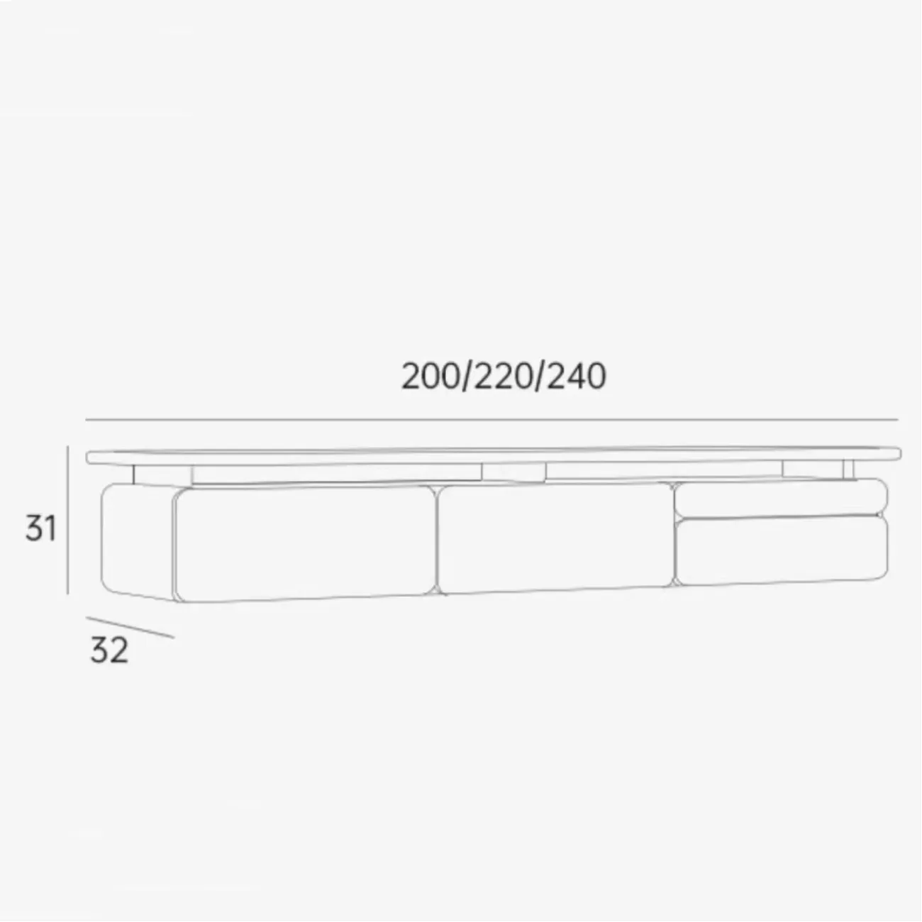 Подвесной шкаф под телевизор KBOOS 35771-29 Подвесной шкаф под телевизор KBOOS 35771-29