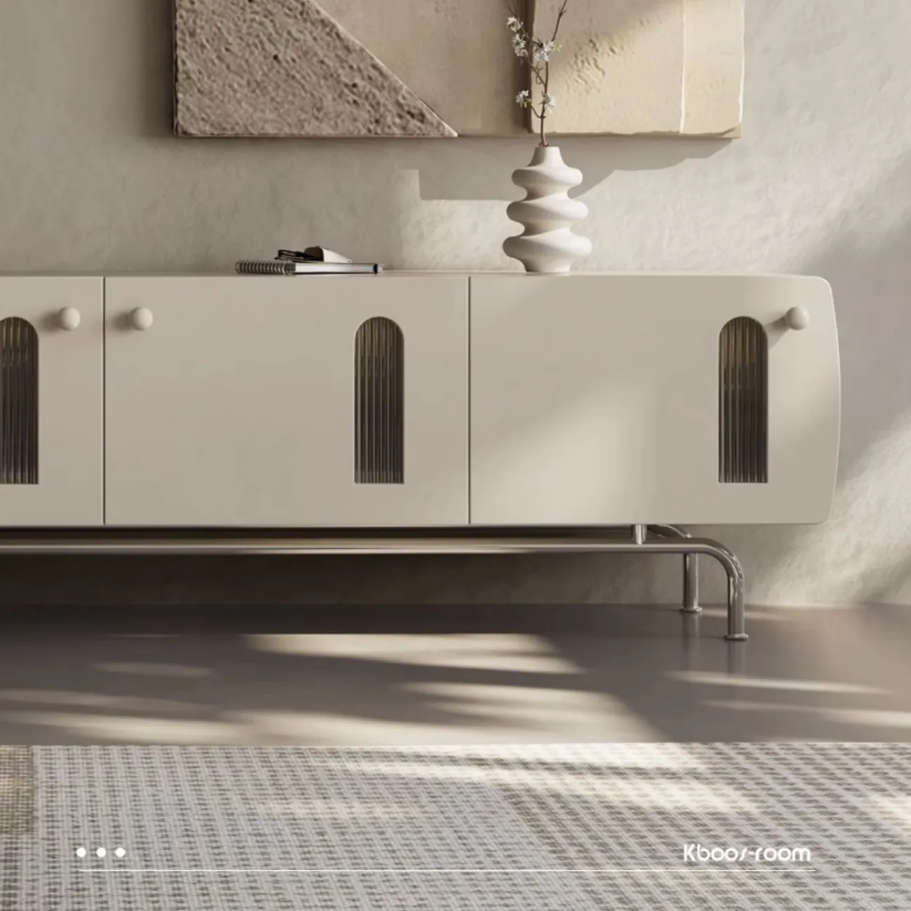 Роскошная ТВ тумба из массива дерева KBOOS 35773-29