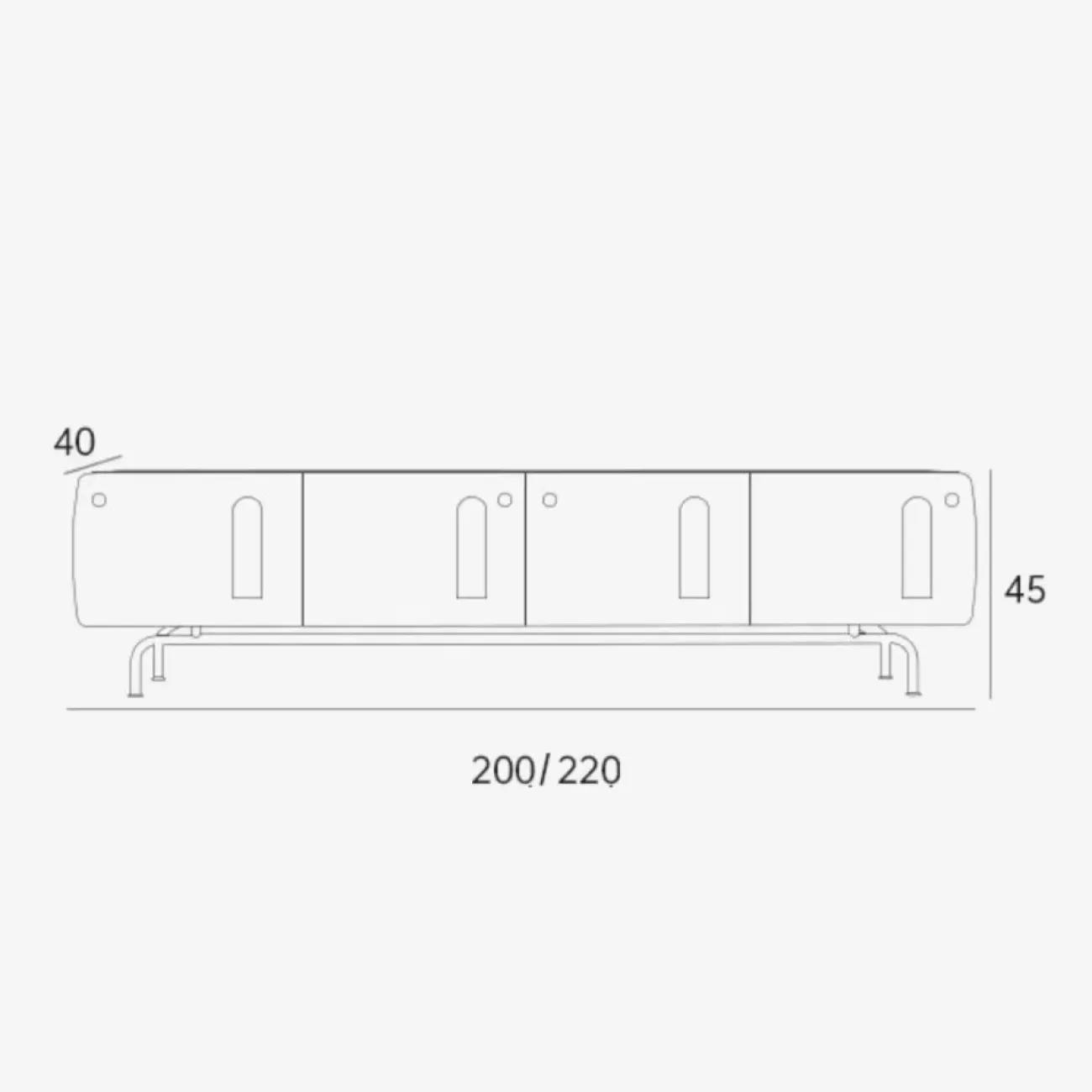 Роскошная ТВ тумба из массива дерева KBOOS 35773-29