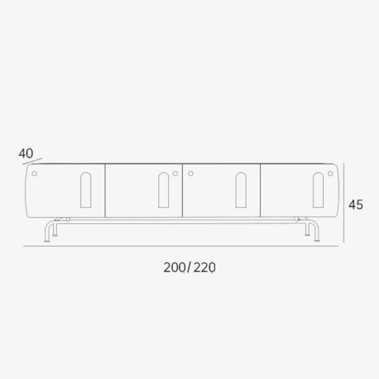Роскошная ТВ тумба из массива дерева KBOOS 35773-29