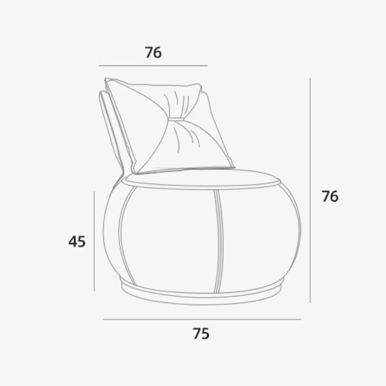 Оригинальное кожаное кресло KBOOS 35775-29