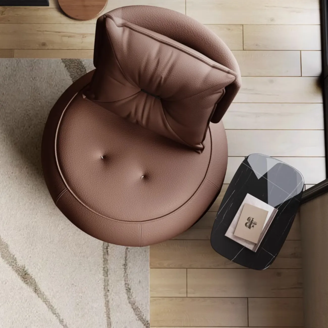 Оригинальное кожаное кресло KBOOS 35775-29