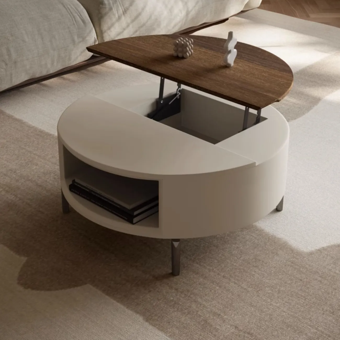 Креативный выдвижной журнальный столик из каменной плиты KBOOS 35779-29 Креативный выдвижной журнальный столик из каменной плиты KBOOS 35779-29