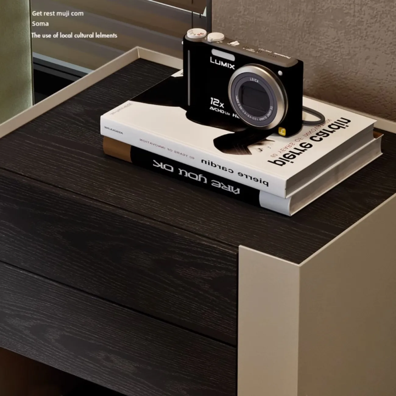 Дизайнерская прикроватная тумбочка из массива дерева KBOOS 35783-29